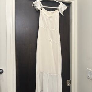 Reformation White Butterfly Dress
